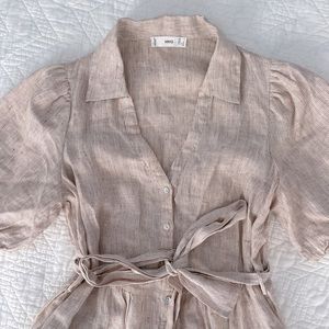 NWOT Mango Linen Dress